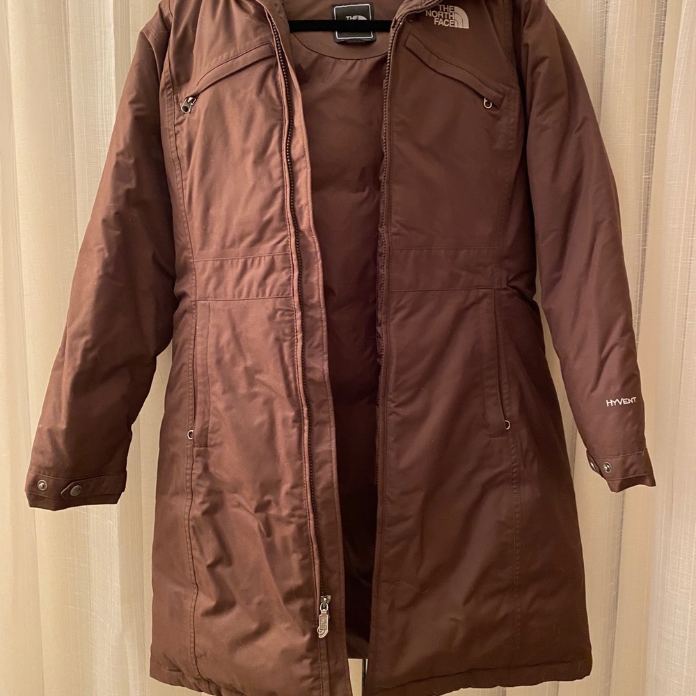 Brown North Face Parka